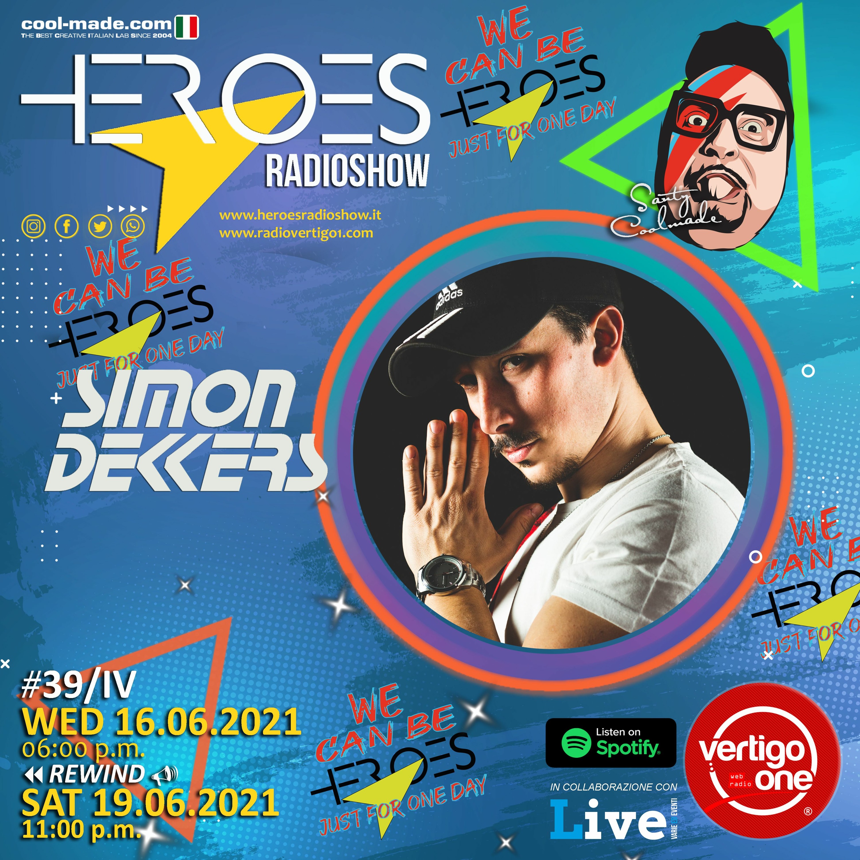 #39/2020-21> HEROES RadioShow - Special Guest SIMON DEKKERS episode artwork