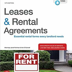 [Free] PDF 🧡 Leases & Rental Agreements by  Janet Portman Attorney &  Ann O’Connell