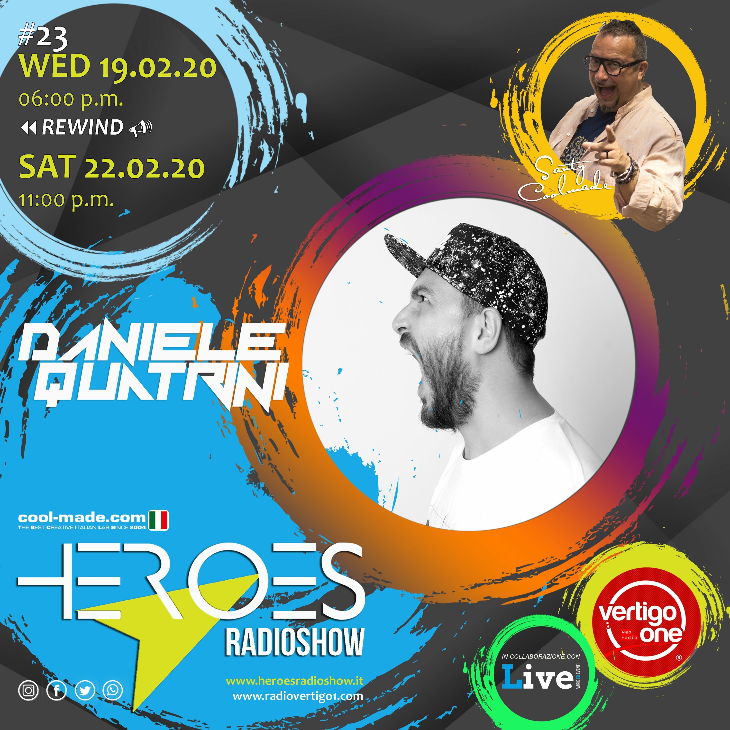#23/2019-20> HEROES RadioShow - Special Guest DANIELE QUATRINI episode artwork
