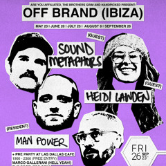 Man Power at Off Brand IBIZA (opening set) 26/09/2025.