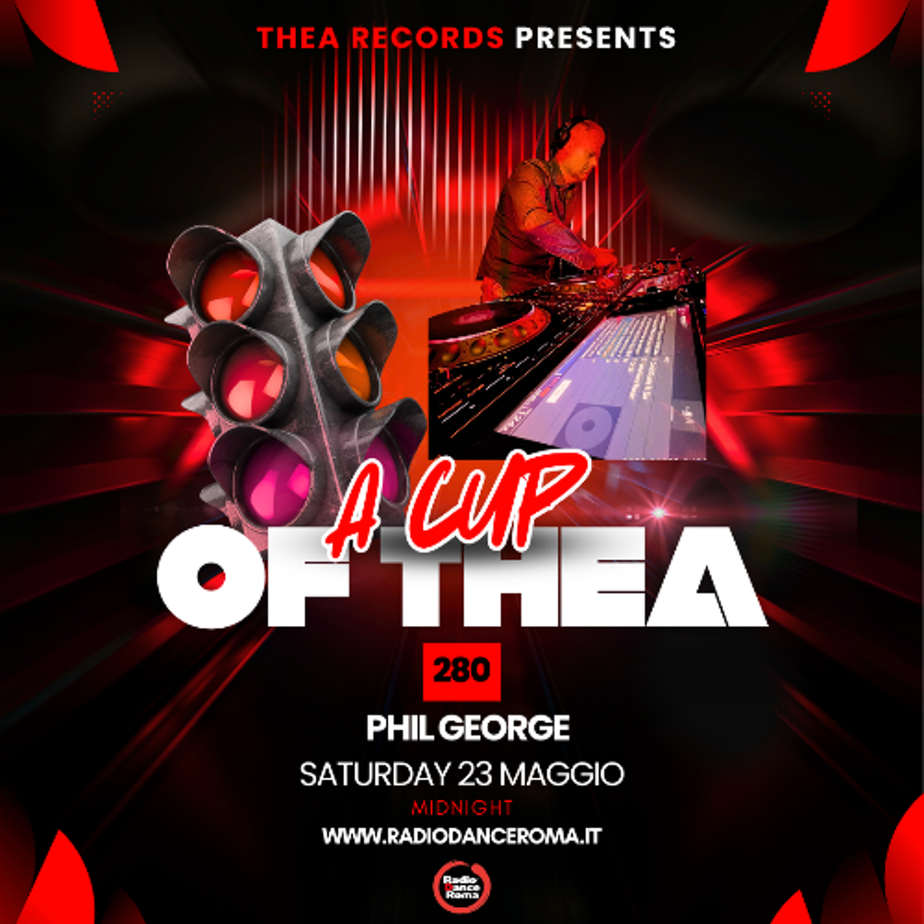 A cup of thea episode 280 with Phil George episode artwork