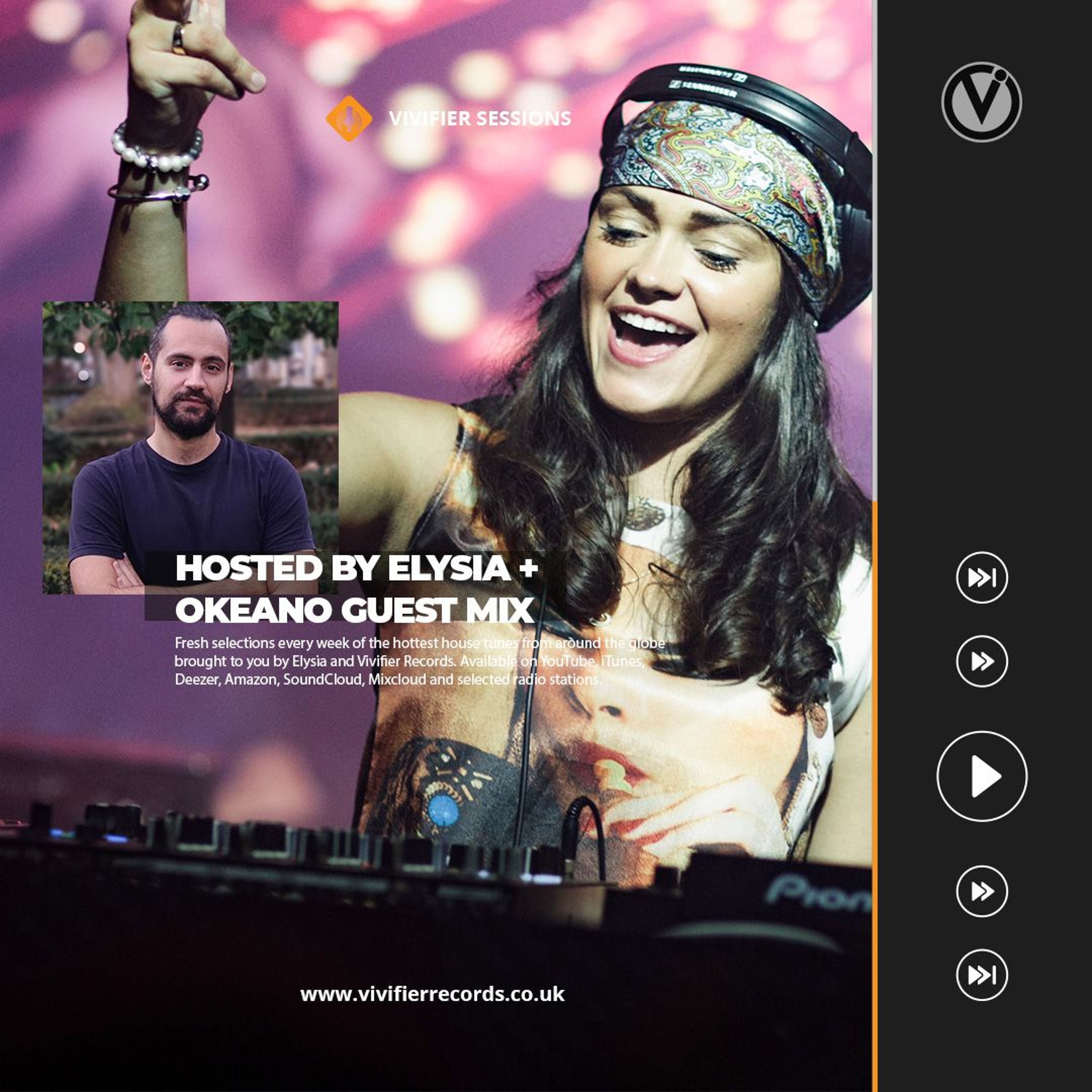 Vivifier Sessions [Episode #274 OkeanO Guest Mix] Presented by Elysia 03/08/24 episode artwork
