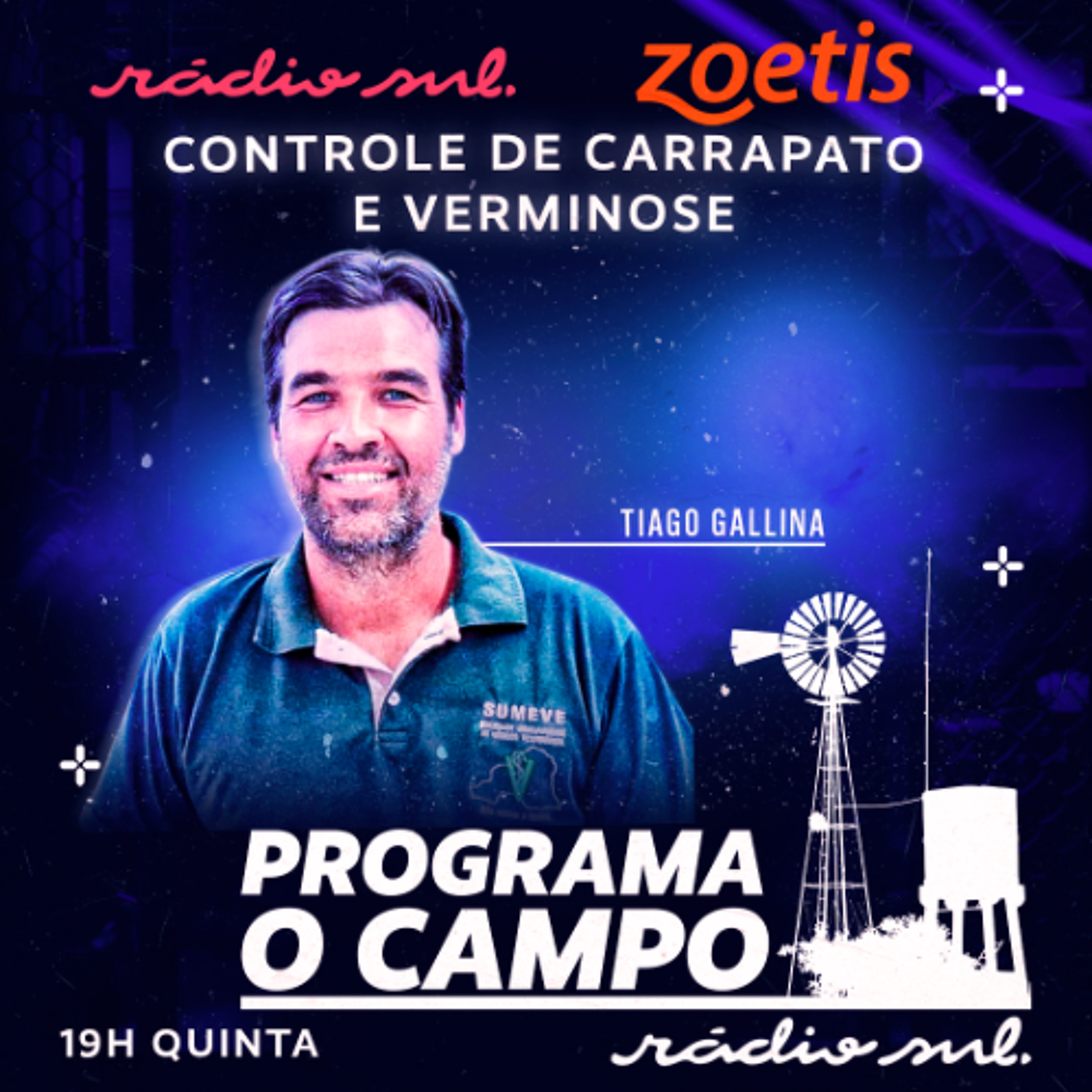Programa o Campo #8 - Controle de Carrapato e Verminose com Tiago Gallina episode artwork