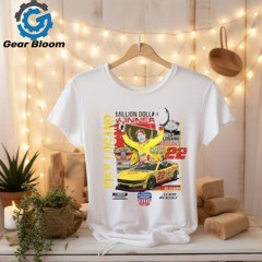 Official joey Logano Checkered Flag Sports Heather Charcoal 2024 NASCAR All Star Race Winner T Shirt