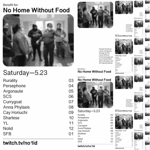 Nolid — Benefit for: No Homes Without Food