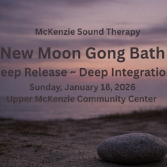 New Moon Gong Bath (opening meditation included)  Jan 18, 2026