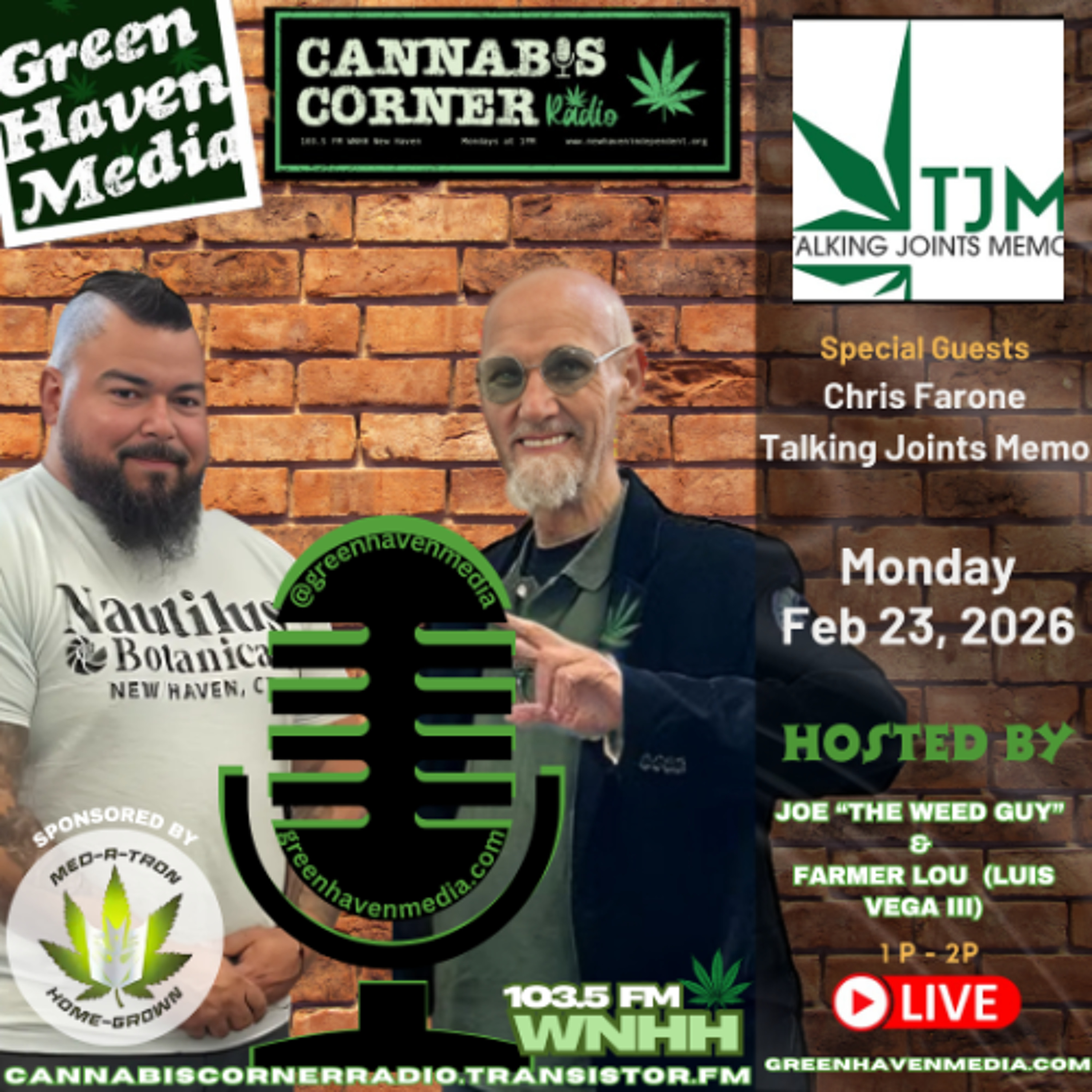 Cannabis Corner Radio: Feb 23, 2026 episode artwork