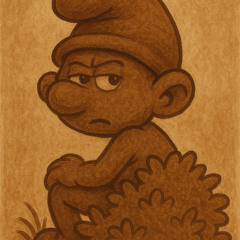 Bruine smurf