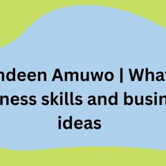 What are Business skills |  Quamdeen Amuwo
