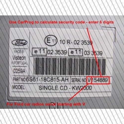 Ford v codes
