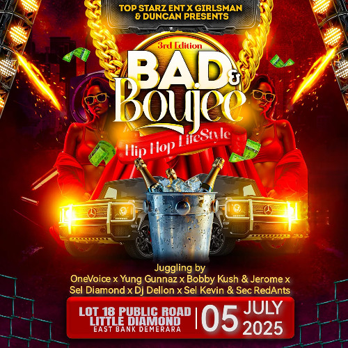 BAD & BOUJIE CD 5TH JULY LITLLE DIAMOND EBD BY BOBBY KUSH & JEROME