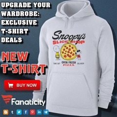 Snoopy’s Slice Shop Take Out Oven Fresh Pizza Delivery Shirt