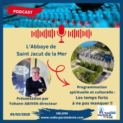 Abbaye de Saint-Jacut de la Mer - Programmation présentée par Yohann ABIVEN Directeur