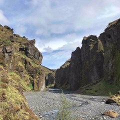 Iceland, Highlands Thórsmörk Stakkholtsgjá Canyon