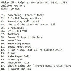 Husker Du Song #1 @ Ralph's Diner 10/2/84