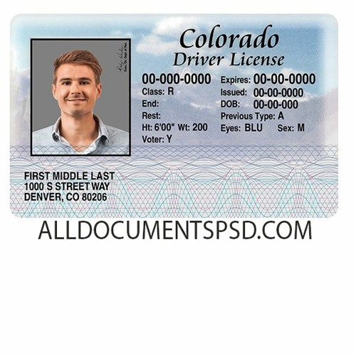 Stream Colorado Driver License Template by Travis Sornsin