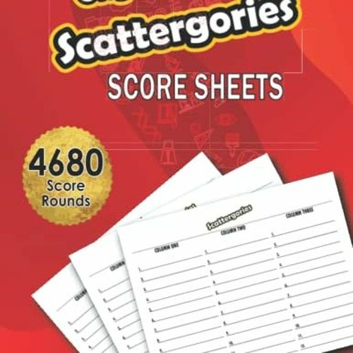 GET PDF EBOOK EPUB KINDLE Original Scattergories Score Sheets: 130 Large Print Refill
