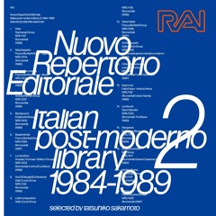 Nuovo Repertorio Editoriale Italian post-moderno library 2 1984-1989 selected by tatsuhiko sakamoto