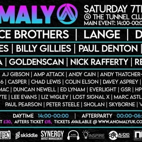 Andy Cain - Anomaly 5th Birthday 7th August 2021