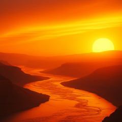 Electric Orange Sunrise