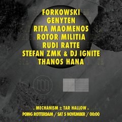 Ignite & Stefan ZMK @ Mechanism ± Tar Hallow - Rotterdam 5-11-2022 [ dark | industrial | techno ]