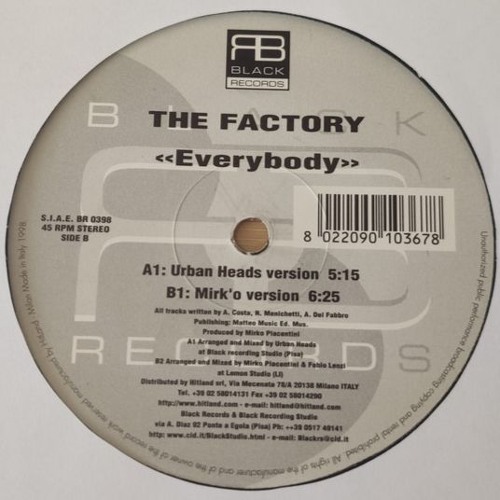 B1. The Factory - Everybody (Mirk 'O' Version) [Black Records - 1998]