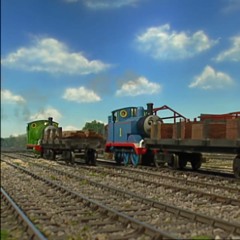 Thomas and Percy at the Airport