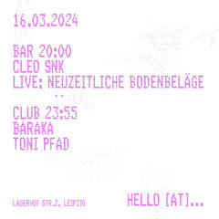 hello [at] Lagerhof Leipzig 16/03/23