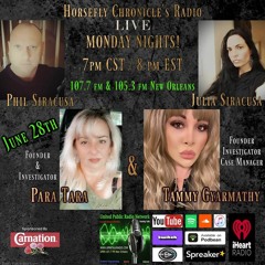 Horsefly Chronicle's Radio W  Julia & Philip Siracusa Guests Tammy Gyarmathy And Para Tara.