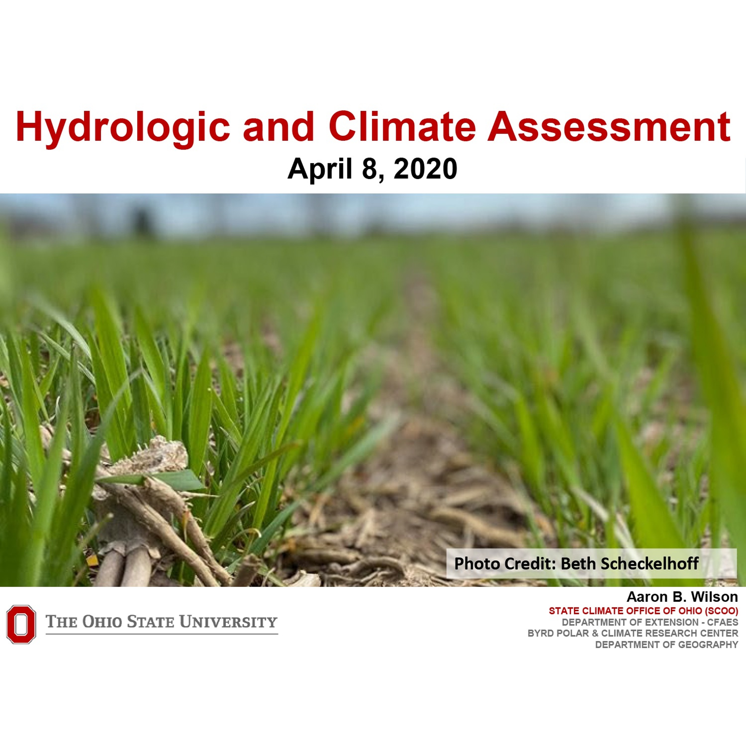 Hydrologic and Climate Report
