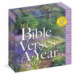 [GET] [PDF EBOOK EPUB KINDLE] 365 Bible Verses-A-Year Page-A-Day 2023: Timeless Words