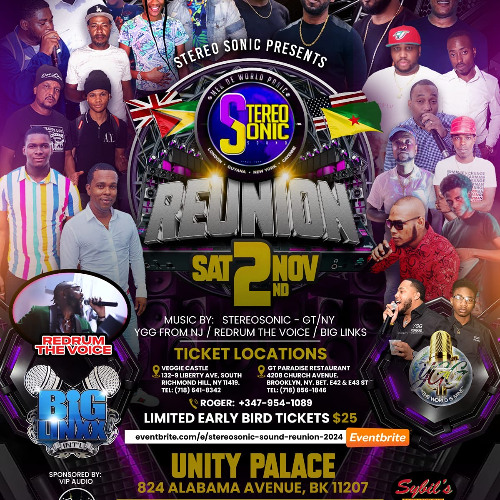 STEREO SONIC REUNION EARLY JUGGLIN FEAT KING BLAZE(MIXING) SELECTOR FACE(1st Mc & BEVAUGHN 2nd Mc)