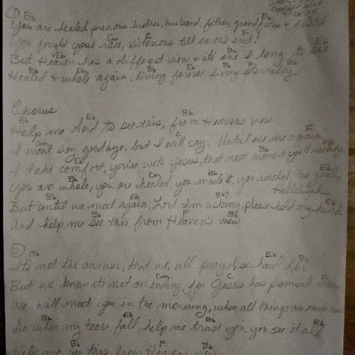 Help Me See This From Heavens View - Dedicated in memory of Bro. Mark Rawlinson, Family & Church