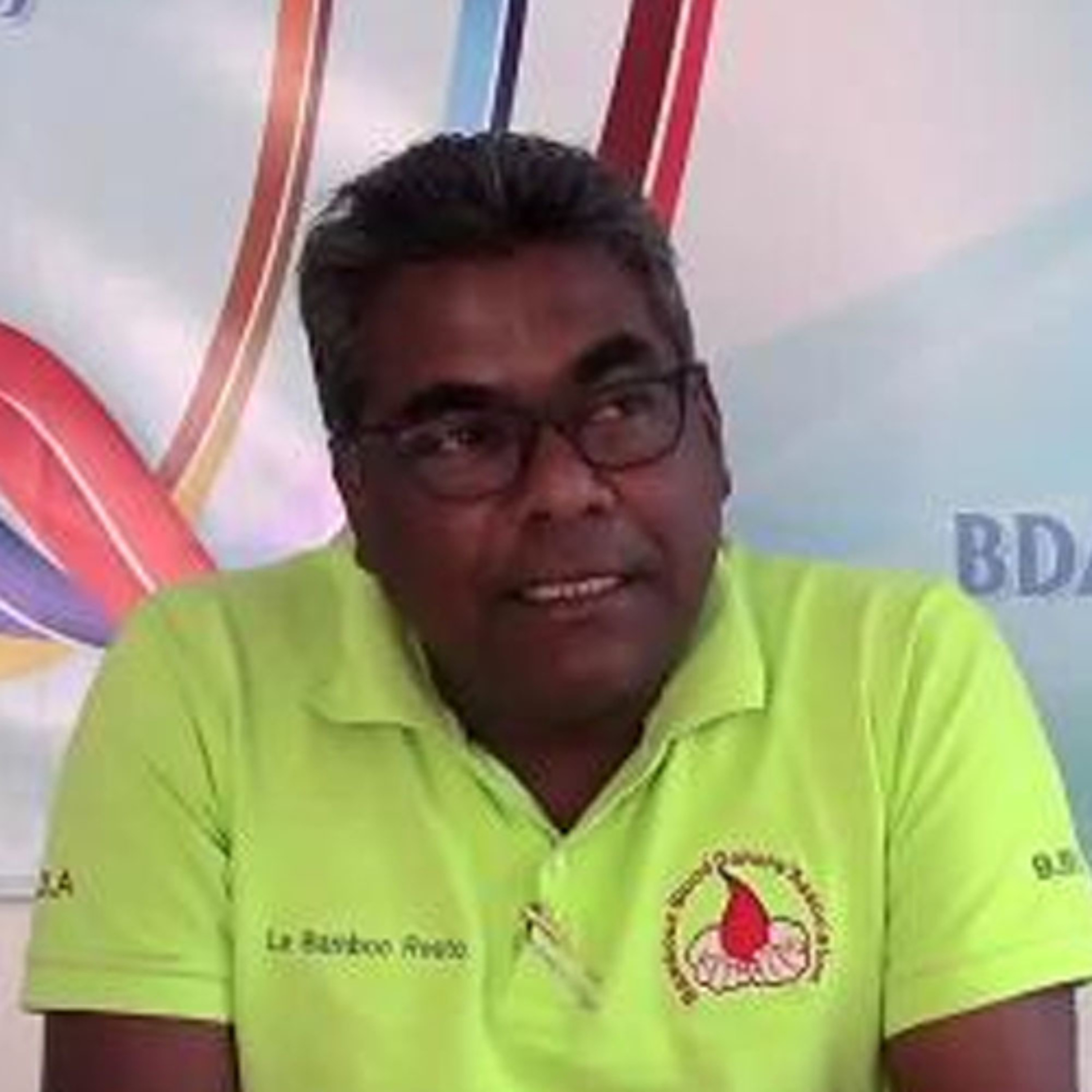 Le président de la Blood Donors Association Dewanand Hossen