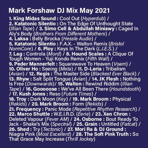 Mark Forshaw DJ Mix May 2021