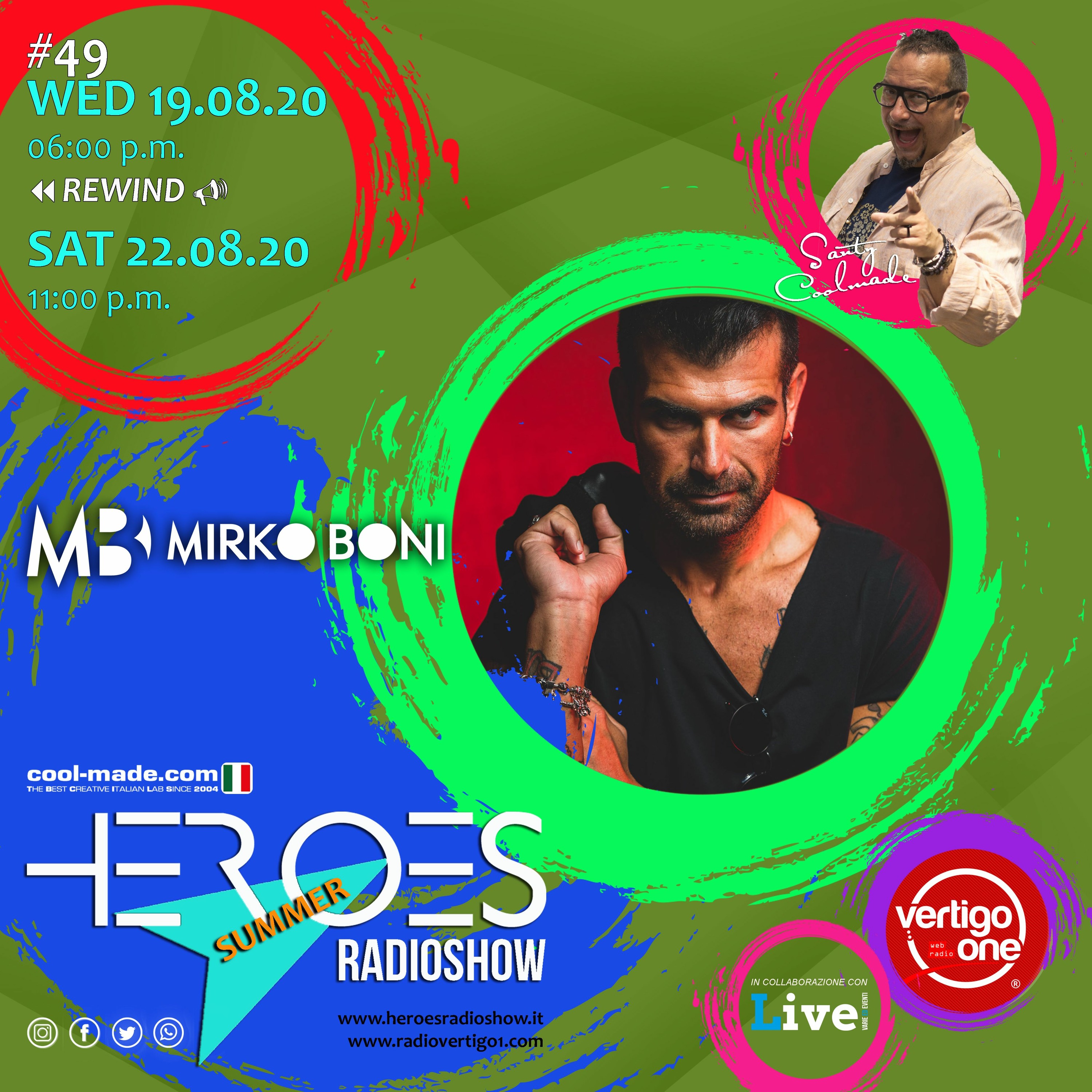#49/2019-20> HEROES RadioShow - Special Guest MIRKO BONI episode artwork