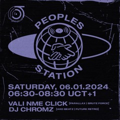 Peoples Station #28 on Jungletrain.net - 2024/01/06 DJ Chromz & Vali NME Click