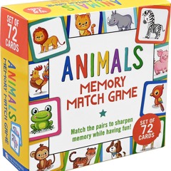 ✔Audiobook⚡️ Animals Memory Match Game (Set of 72 cards)