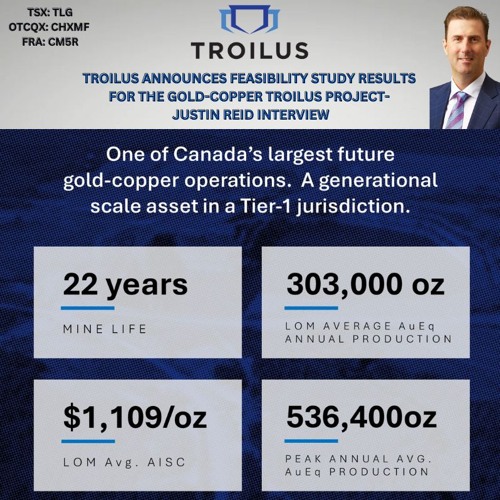 TROILUS ANNOUNCES FEASIBILITY STUDY RESULTS - INTERVIEW WITH CEO, JUSTIN REID