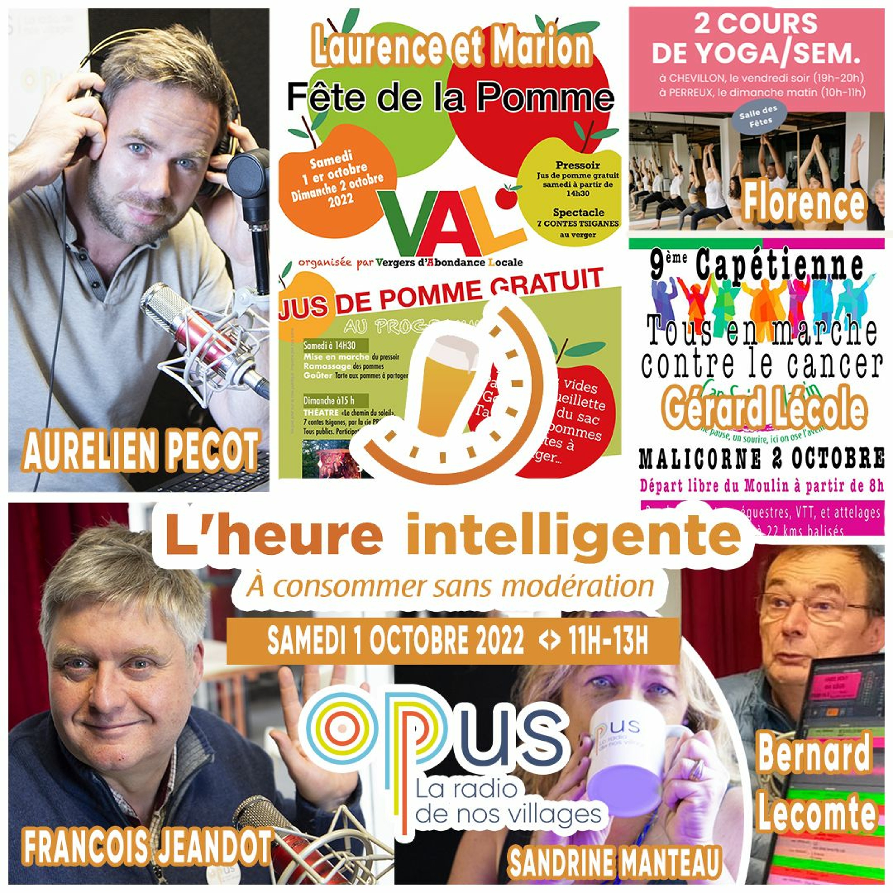 <> L'heure intelligente EM50 <> SAMEDI 01/10/22 <> VAL, la capétienne, yoga...