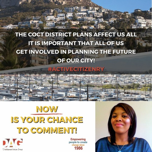 DAG’s Querida Saal On Bush Radio, Talking About the City of Cape Town's District Plans