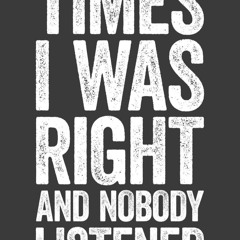 pdf times i was right and nobody listened: 6 x 9 blank lined notebook jour