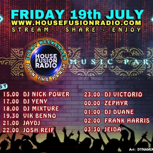 House Fusion Radio Midnight Vibes July 19th, '24