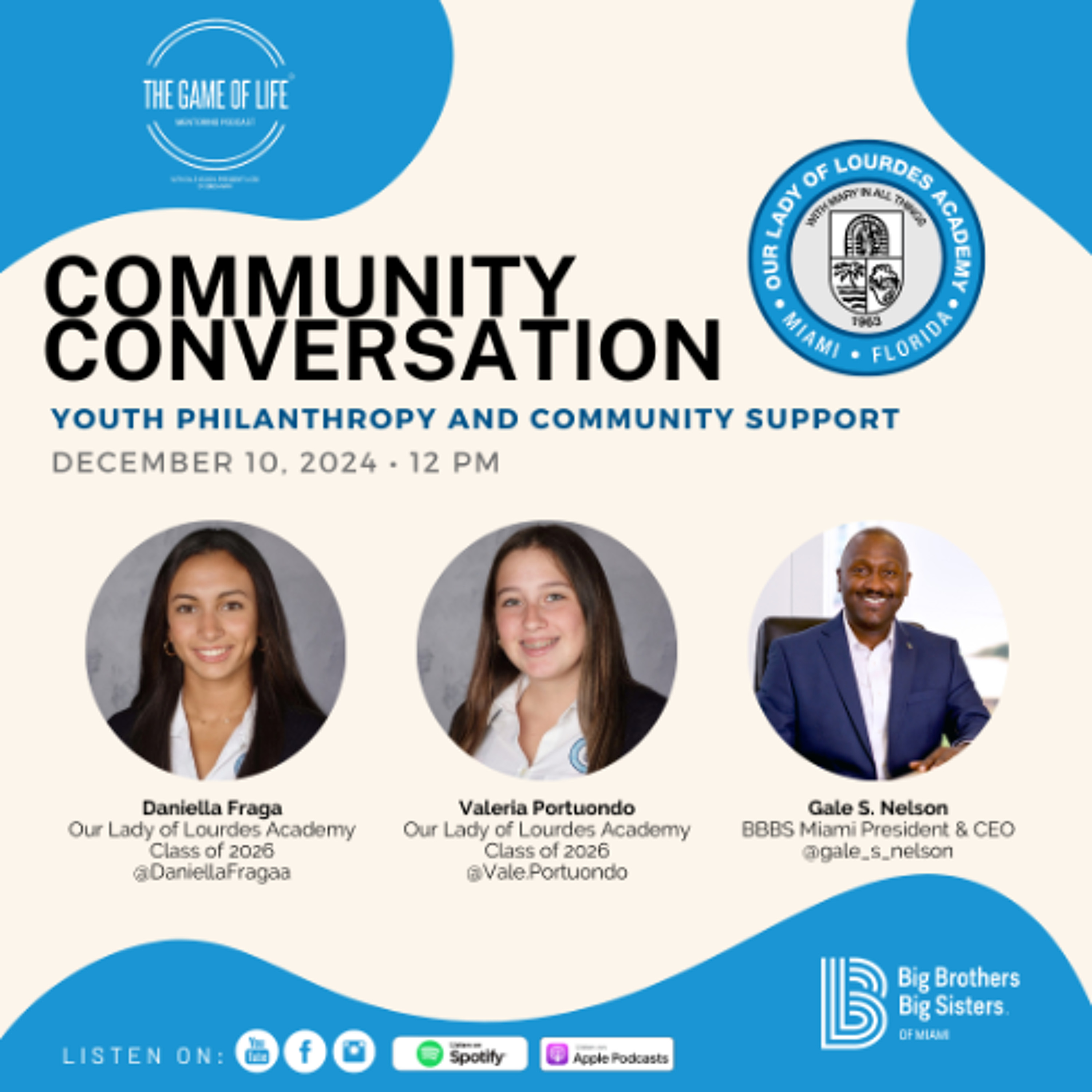 The Game Of Life Podcast | " Youth Philanthropy & Community Support " episode artwork