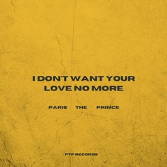 I Don't Want Your Love No More