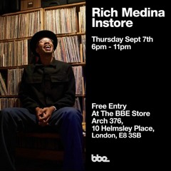 Rich Medina in Session At The BBE Store , London - September 7th 2023