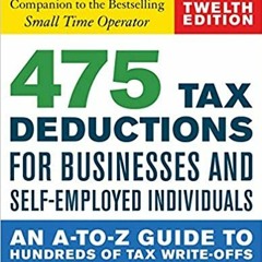 eBooks ✔️ Download 475 Tax Deductions for Businesses and Self-Employed Individuals: An A-to-Z Guide