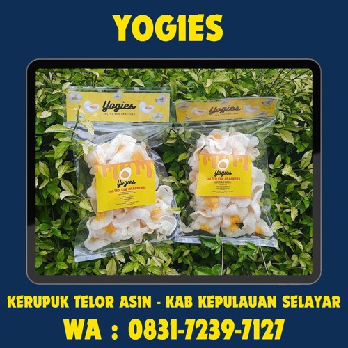 0831-7239-7127 (YOGIES), Kerupuk Telur Asin Kab Kepulauan Selayar