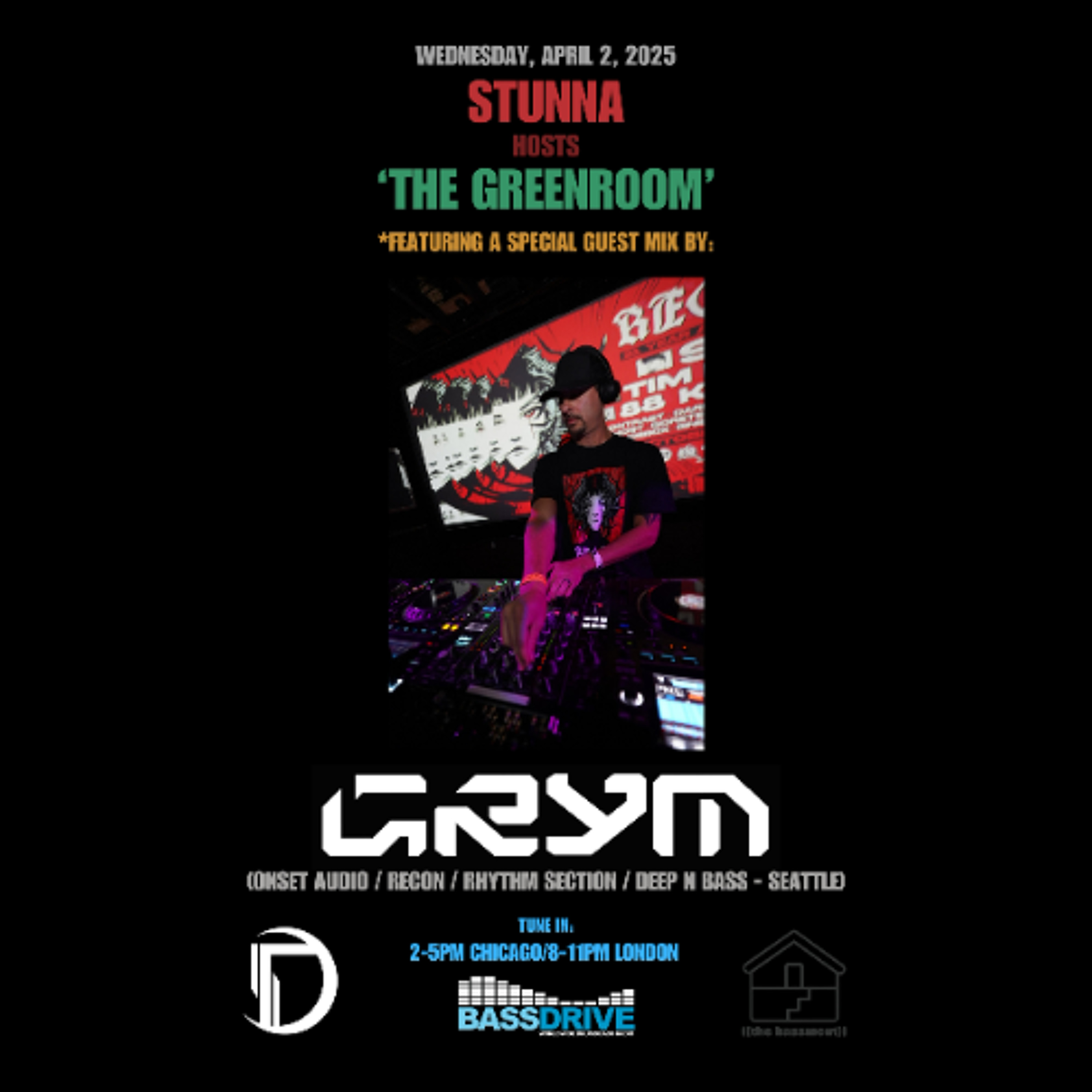 STUNNA Hosts THE GREENROOM with GRYM Guest Mix April 2 2025 episode artwork