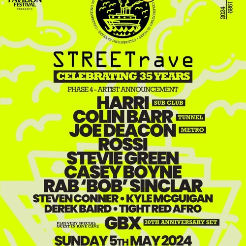 Sun 5/5/24 festival 2nd set @35yr anniversary streetrave
